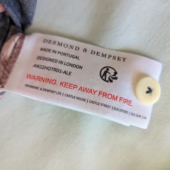 Desmond & Dempsey Soleia Leopard Multi Shirt In Navy - Picture 11 of 14